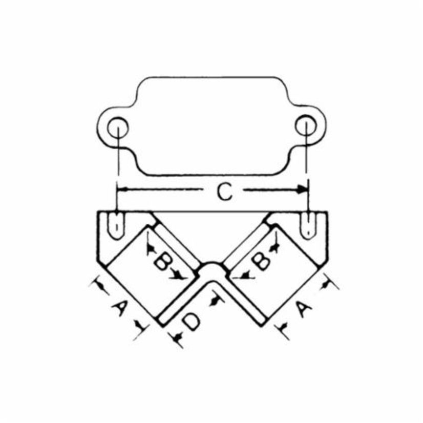 Thomas  Betts Carlon® E990E Conduit Pulling Elbow With Gasket, 3/4 in Trade, PVC